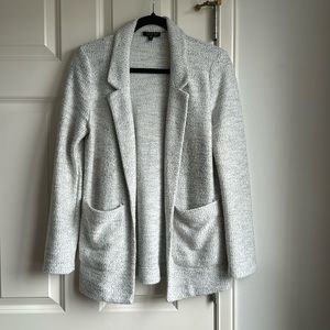 Topshop sweater cardigan blazer gray